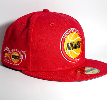 New Era Rockets Hardwood Classic Red and Yellow