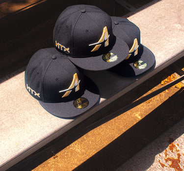 Eight One New Era Astros Black City Connect Metallic Gold