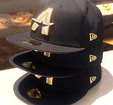 Eight One New Era Astros Black City Connect Metallic Gold