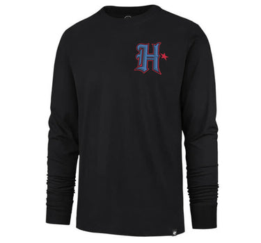 Houston Texans Flint Black Premier Backer Franklin Long Sleeve