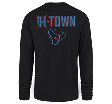 Houston Texans Flint Black Premier Backer Franklin Long Sleeve