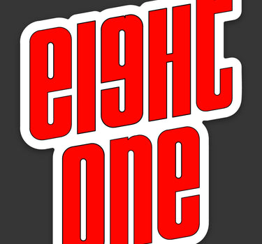 Eight One Logo Sticker