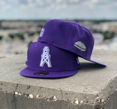 Eight One x New Era Purple Oilers  Astrodome Patch 59Fifty  