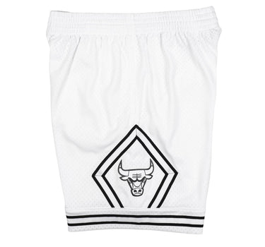 Bulls Swingman White Black Shorts 97