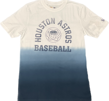 New Era Astros Throwback Dip Dye Cooperstown tee